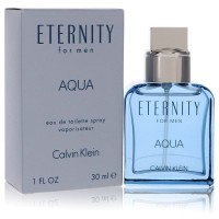Eternity Aqua by Calvin Klein Eau De Toilette Spray 1 oz..