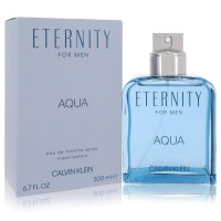 Eternity Aqua by Calvin Klein Eau De Toilette Spray 6.7 oz..