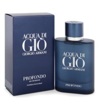 Acqua Di Gio Profondo by Giorgio Armani Eau De Parfum Spray 2.5 oz..