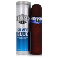 Cuba Silver Blue by Fragluxe Eau De Toilette Spray 3.3 oz..