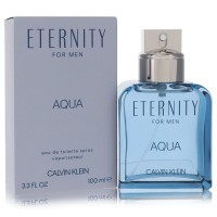 Eternity Aqua by Calvin Klein Eau De Toilette Spray 3.4 oz..