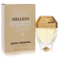 Lady Million Eau My Gold by Paco Rabanne Eau De Toilette Spray 1.7 oz..